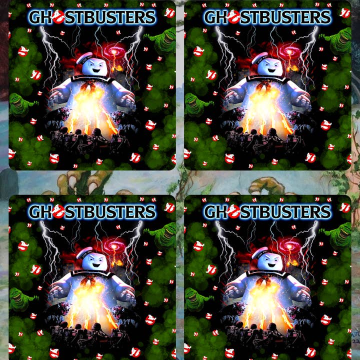 Staypuff set of 4 Coasters for wholesale by Graveyard Offerings