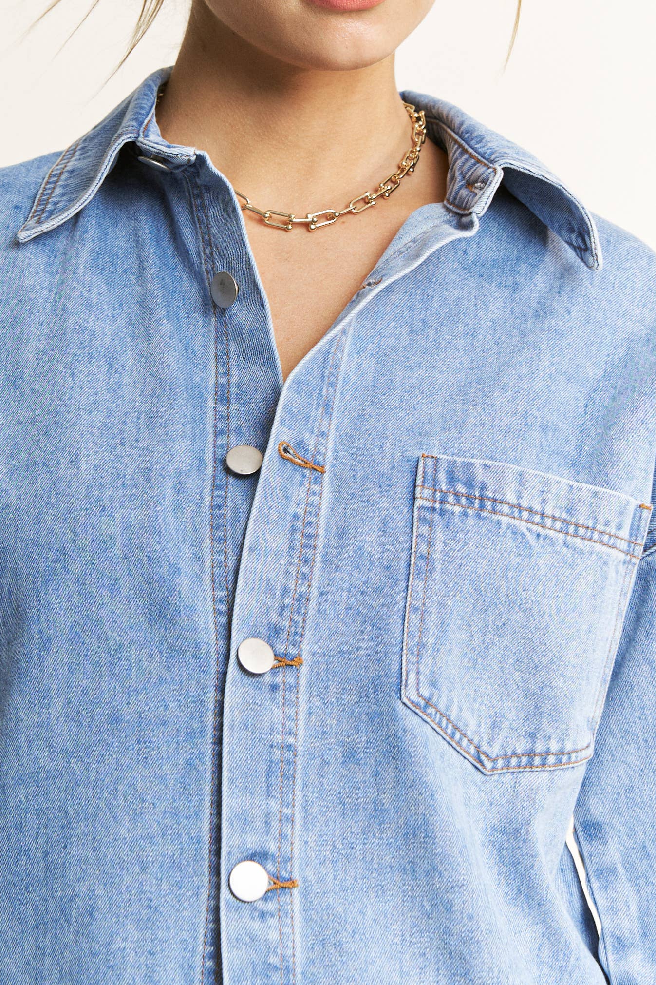 DENIM COOPER JACKET AND SKIRT SET - HQSET0087 for wholesale on Faire15