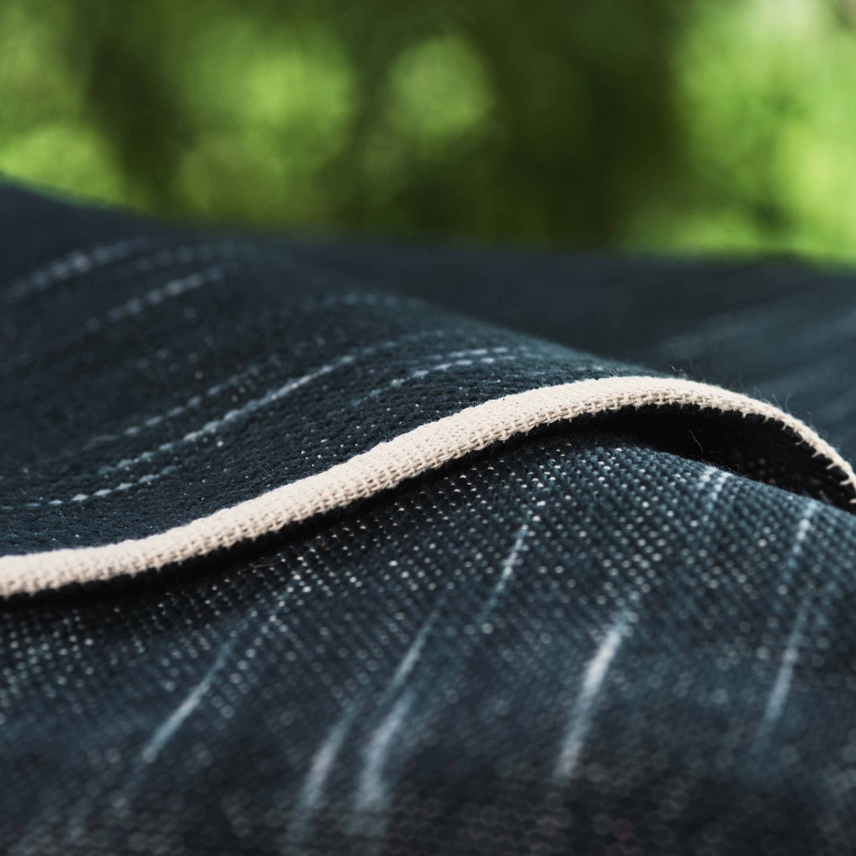 Under The Bough - Wholesale Throw Blanket - Liso Handloomed Cotton Blanket — Midnight3