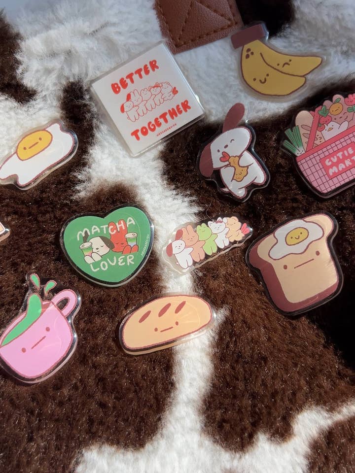 Acrylic Pin for wholesale by Nessakdesign