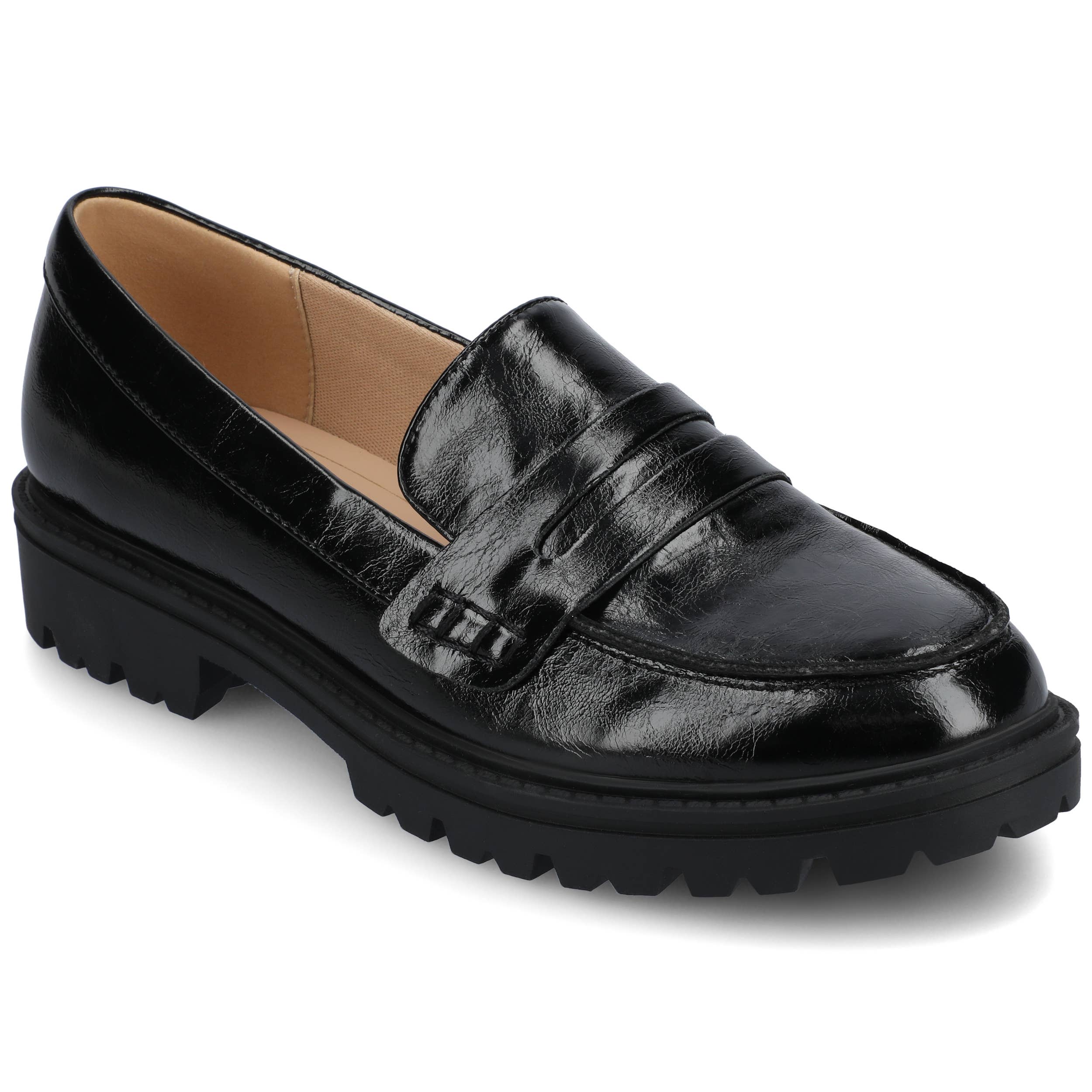 Journee - Wholesale Flats - Women's - Kenly Statement Loafer Flats In Faux Leather19