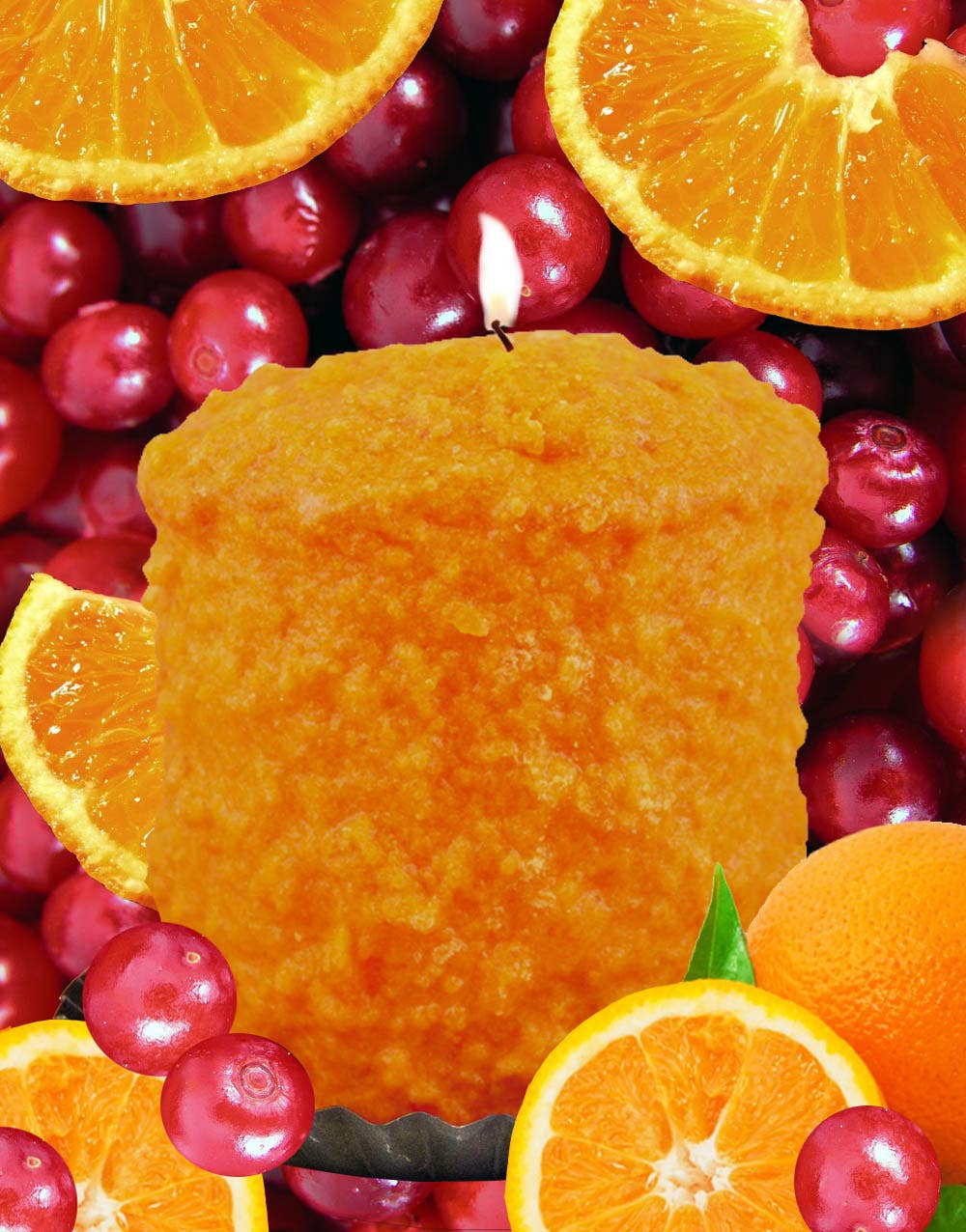 Warm Glow Candle Company - Wholesale Novelty Candle - Orange Cranberry Hearth Candle
