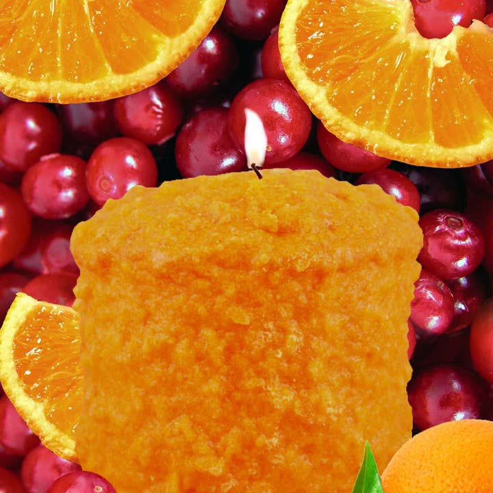 Warm Glow Candle Company - Wholesale Novelty Candle - Orange Cranberry Hearth Candle0