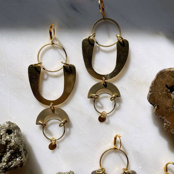 Big Curves Earrings for wholesale by Melissa Jenkins Designs