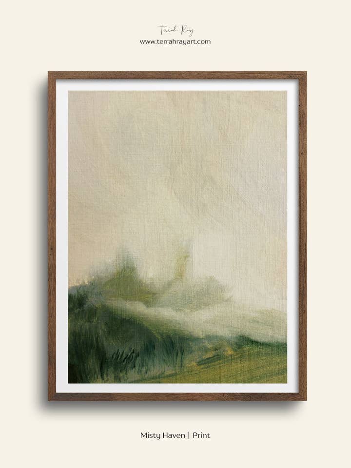 Misty Haven - Landscape Art Print for wholesale by Terrah Ray Fine Art Studio