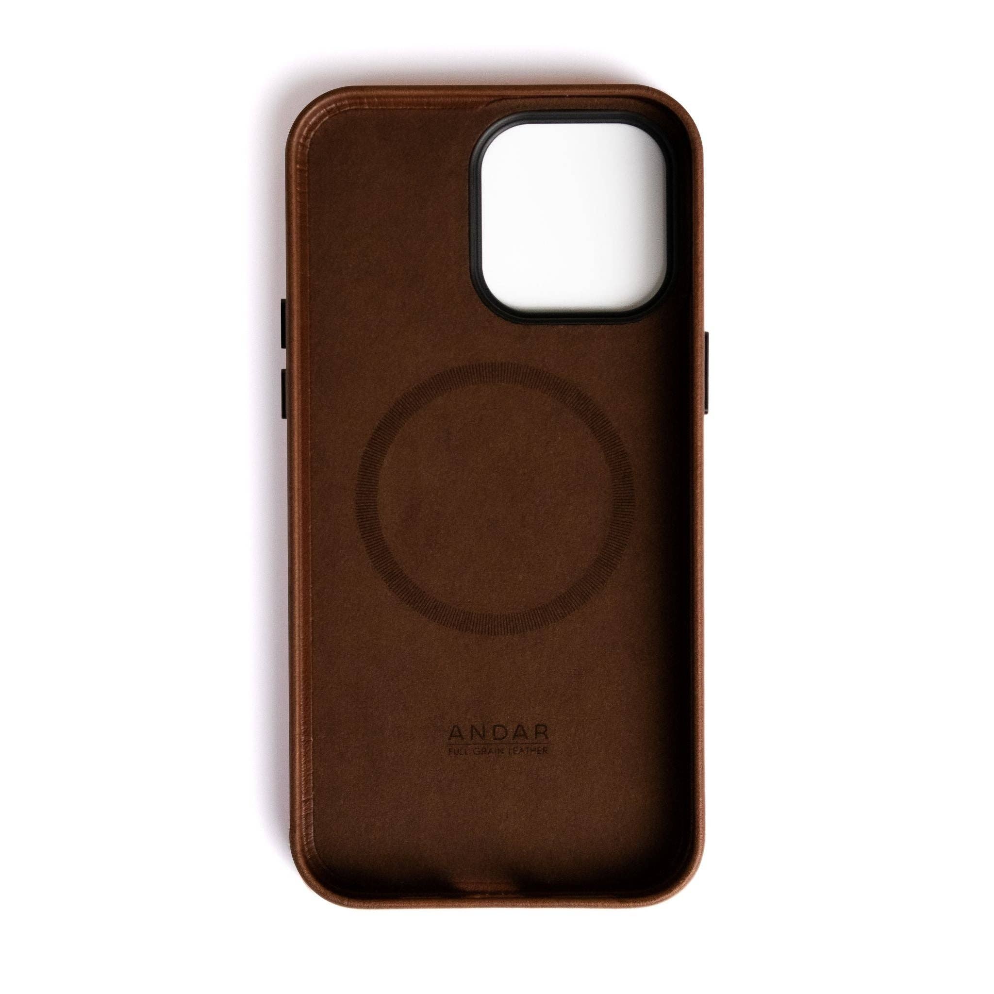 Andar - Wholesale Phone Case - Unisex - The Aspen Full Grain Leather iPhone Phone Case with MagSafe163