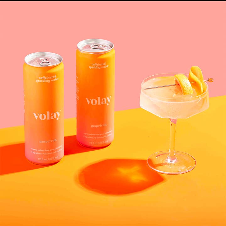 Volay - Wholesale Sparkling Water - Volay Caffeinated Sparkling Water | Grapefruit | 12 Pack2