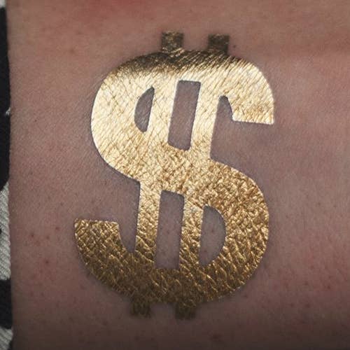 Tatouage Dollar (lot de 2) pour la vente par Tattoonie