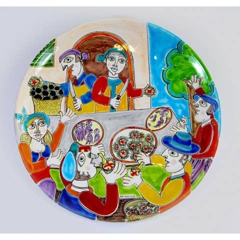 Round Plate DS 35 cm PT35DS-1 for wholesale by Ceramiche De Simone