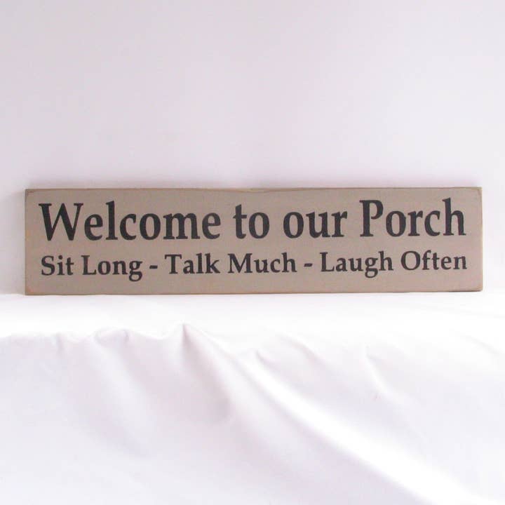 New Direction Crafters - Vendita all'ingrosso Cartelli - Cartello in legno Welcome to our Porch, Welcome to our Porch Distr6