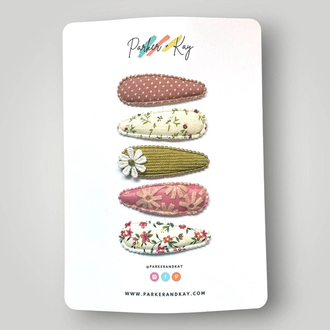 Parker and Kay Collective - Wholesale Hair Clip - Kids - Mystery Bag | Fabric Snap Clips18