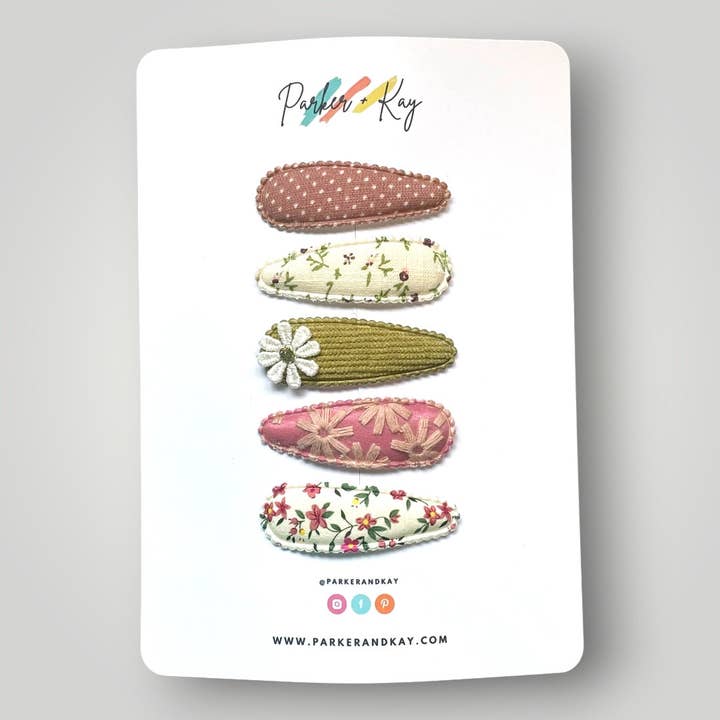 Parker and Kay Collective - Wholesale Hair Clip - Kids - Mystery Bag | Fabric Snap Clips18