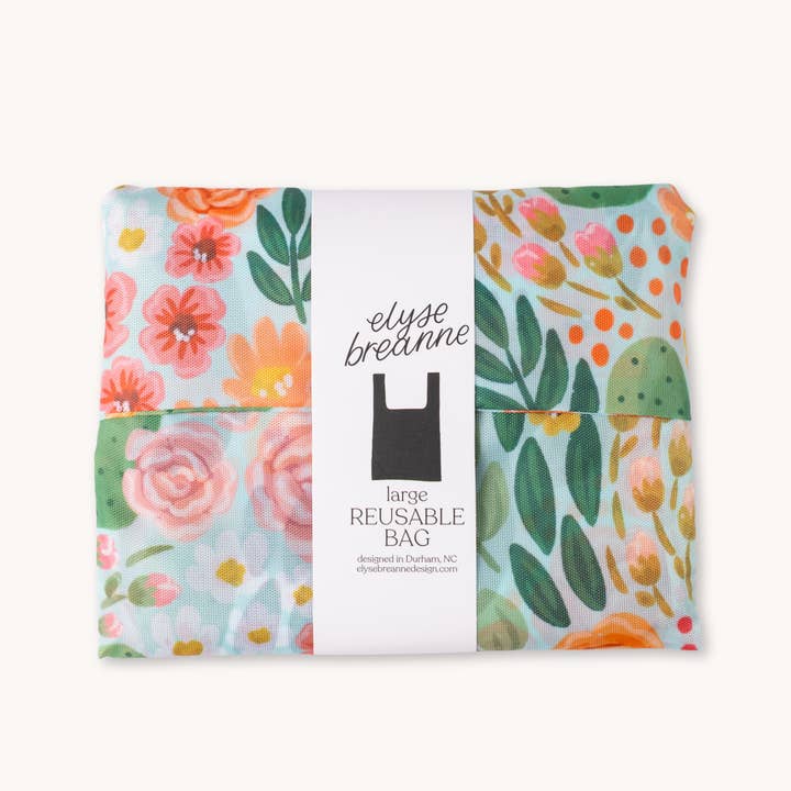 Elyse Breanne Design - Wholesale Grocery/Shopping Bag - Cactus Blooms Reusable Bag3