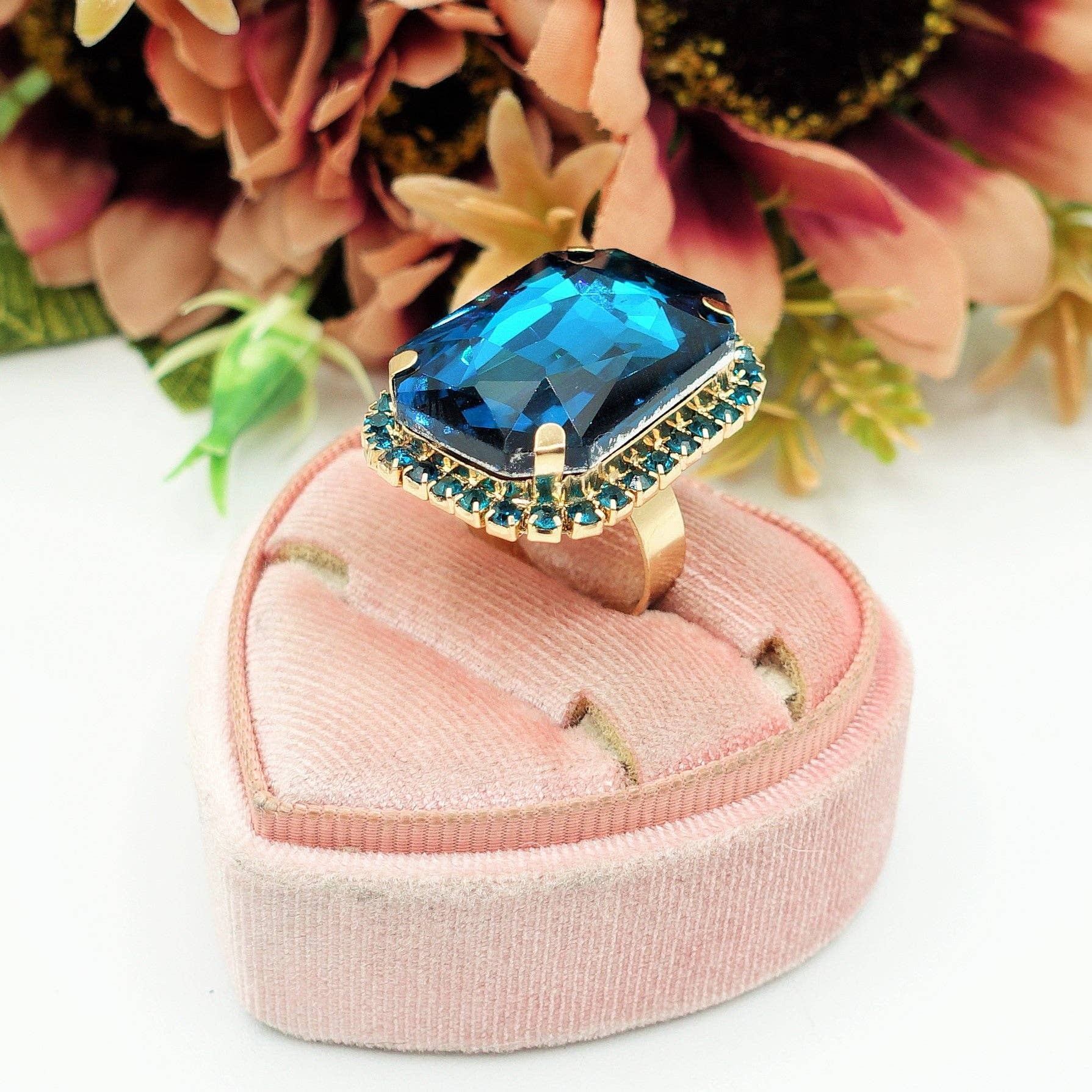 Daemon srls - Wholesale Cocktail/Statement Ring - ARIEL - ANELLO regolabile con pietra sfaccettata e zirconi10