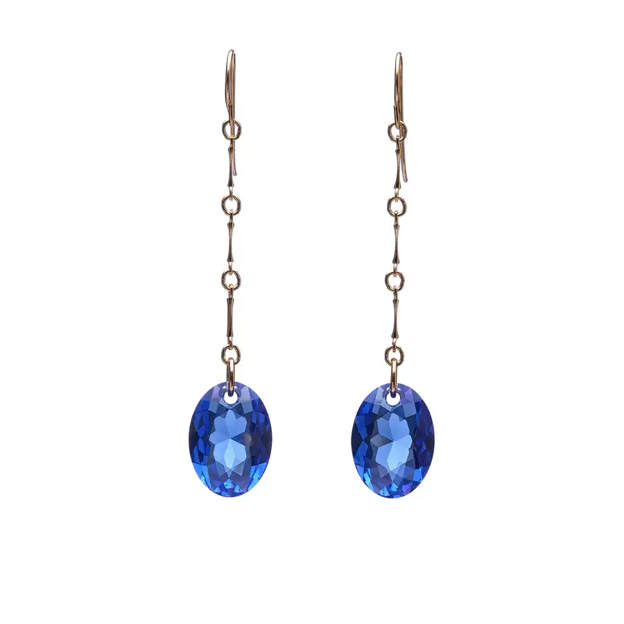 Kenda Kist Jewelry - Wholesale Dangle Earrings - Elliptic Oval Chain Drop Earrings2