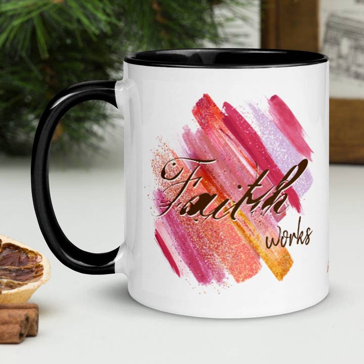 Faith Works by Love, Tasse, 11 Unzen für den Großhandel von iPhrase