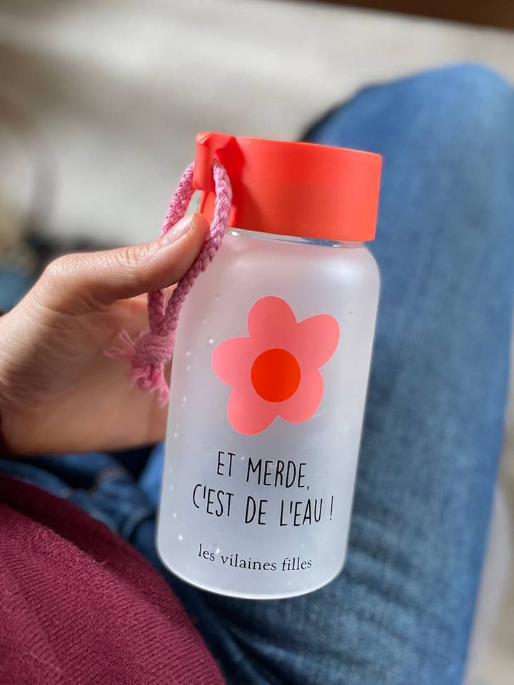 Geschenkidee: Glasflasche "Verd****... Es ist Wasser!" für den Großhandel von Les Vilaines Filles