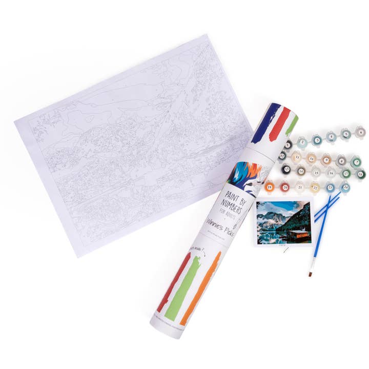 Winnie's Picks - Wholesale DIY Craft Kit - Pagoda in the nature - DIY Paint by Numbers Kit