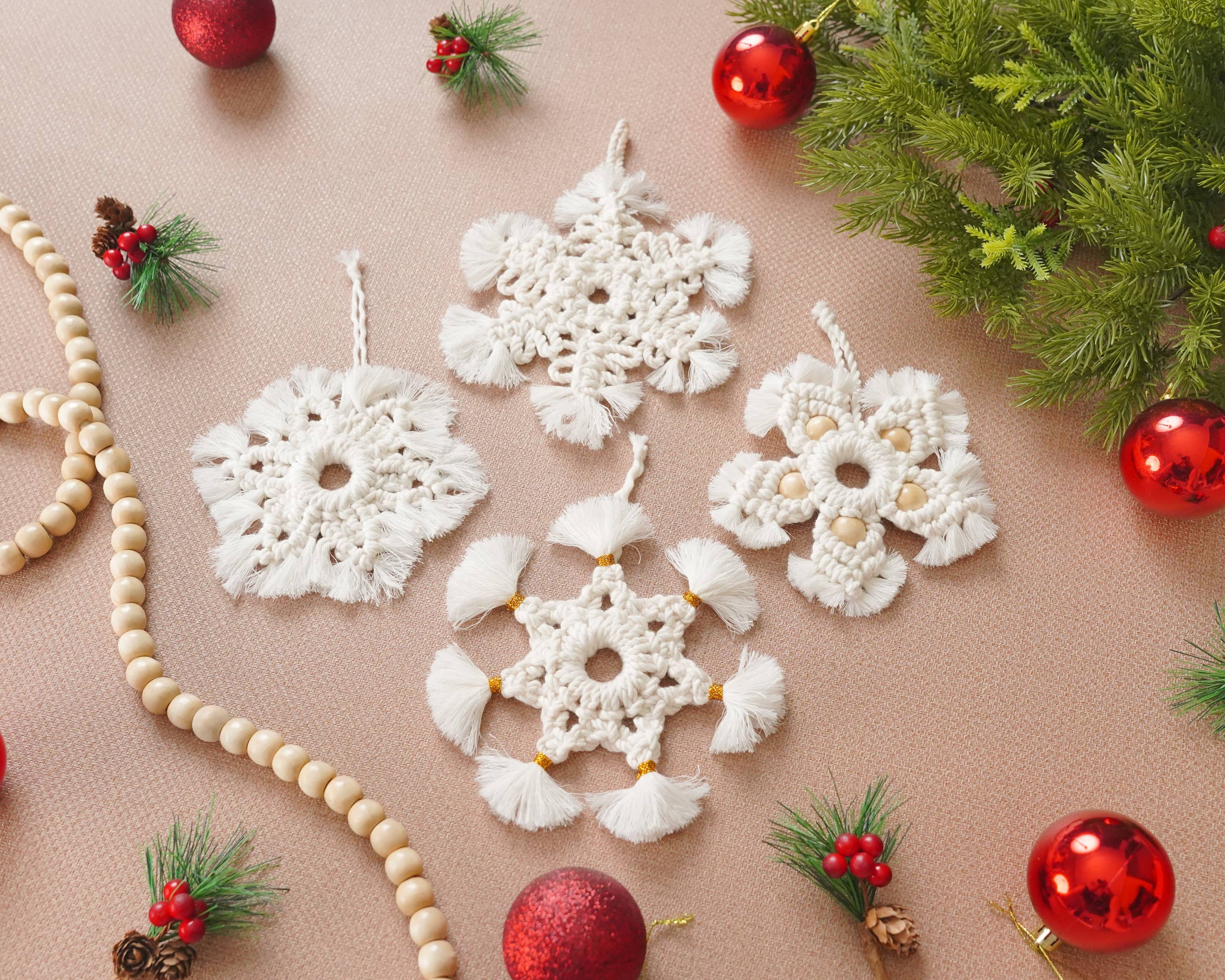 BeanDaikon - Wholesale Ornament Set - Christmas Snowflakes Ornament - X543