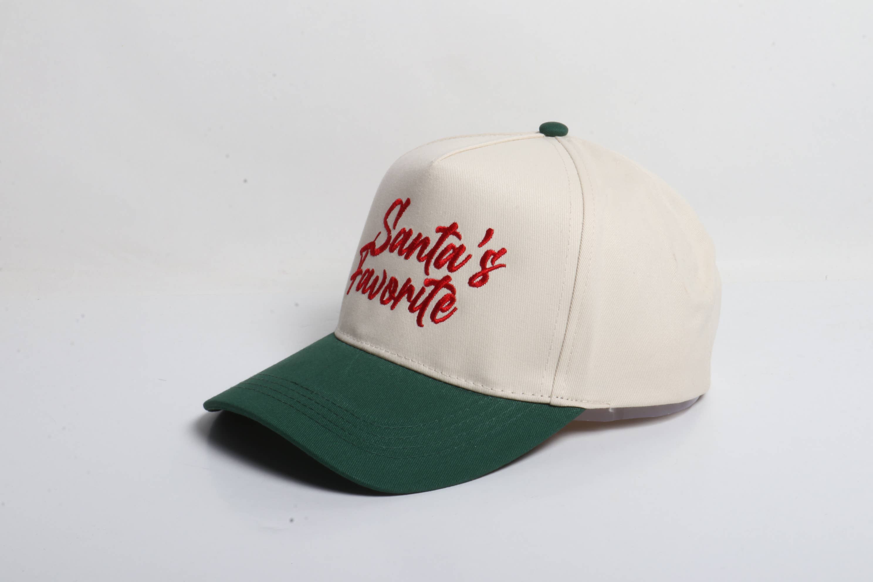 David And Young - Wholesale Baseball Cap - Women's - CHRISTMAS HOLIDAY SANTA'S FAVORITE 5 Panel Two Tone Cap1
