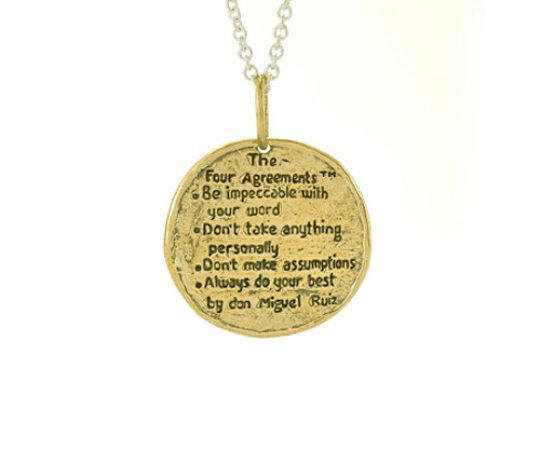 Jewelry Evolution - Wholesale Pendant/Charm Necklace - The Four Agreements Hunab-Ku Necklace1