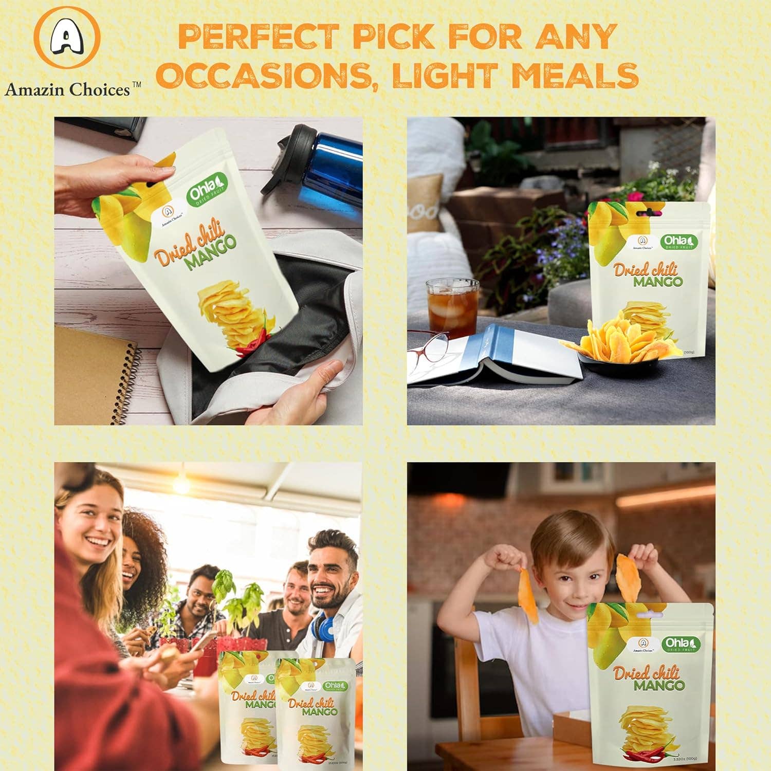 Amazin Choices - Wholesale Dried/Dehydrated Fruit - Dried chili mango 100g6