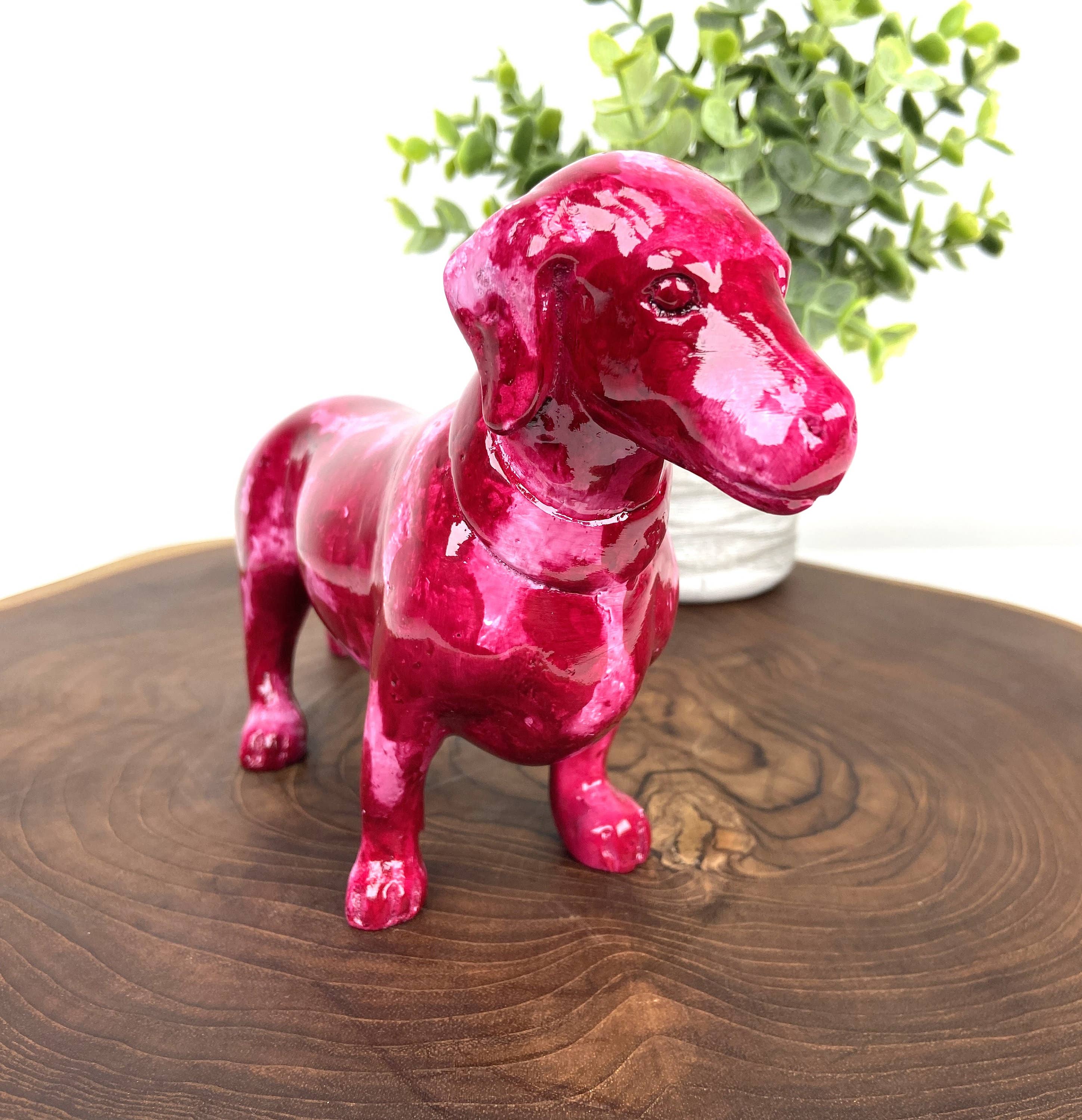 baligood - Wholesale Decorative Figurine - MINI DACHSHUND STATUE, Dog Lover Statue, Dachshund Statue Garden, Doxie Porch9
