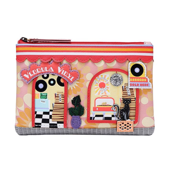 Vendula Vinyl Zipper Coin Purse for wholesale by Vendula London Ltd