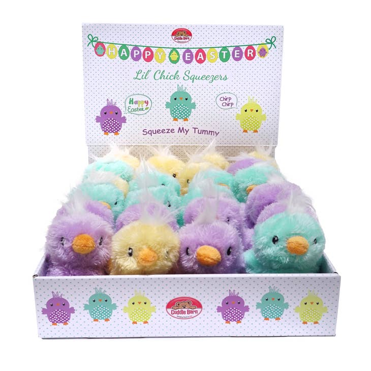 Wholesale Lil Chick Squeezers (Easter Basket Plush Toy Gift) for your store  - Faire