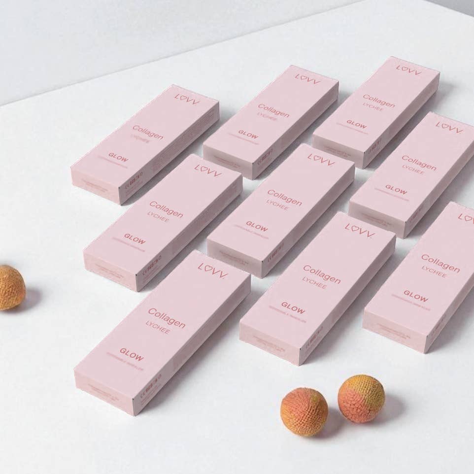 LUVV Labs - Wholesale Oral Supplement/Vitamin - LUVV GLOW Collagen Infused Lychee Flavored Diffusers - 10-Pk3