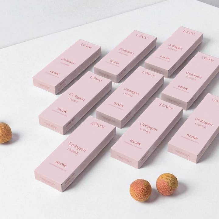 LUVV Labs - Wholesale Oral Supplement/Vitamin - LUVV GLOW Collagen Infused Lychee Flavored Diffusers - 10-Pk3