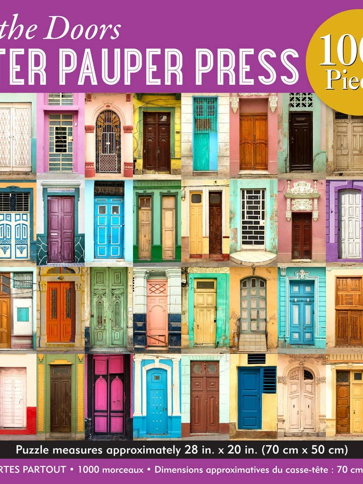 All the Doors 1000 Piece Jigsaw Puzzle for wholesale by Peter Pauper Press