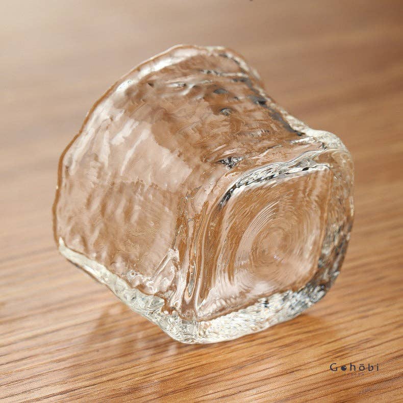 Gohobi （We cover U.S. import duties） - Wholesale Coffee/Tea Cup - Gohobi Handmade Wabi Sabi Round ans Square Glass Tea Cup10