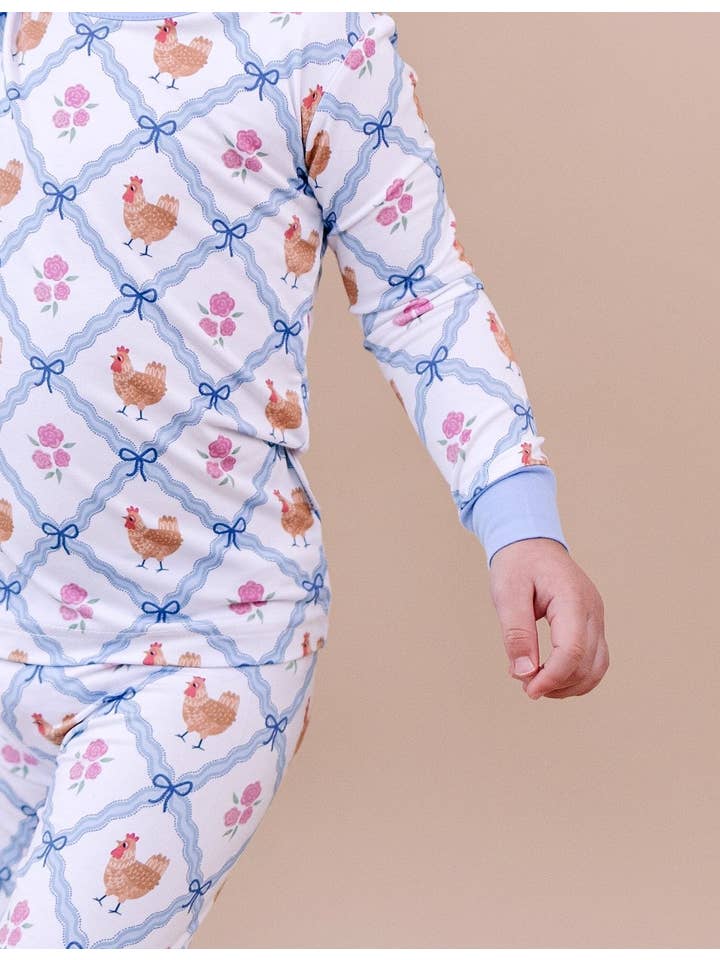 Lucky Panda Kids - Wholesale Top & Pant Set - Kids - Bamboo Two Piece Set | Chickens & Flowers6