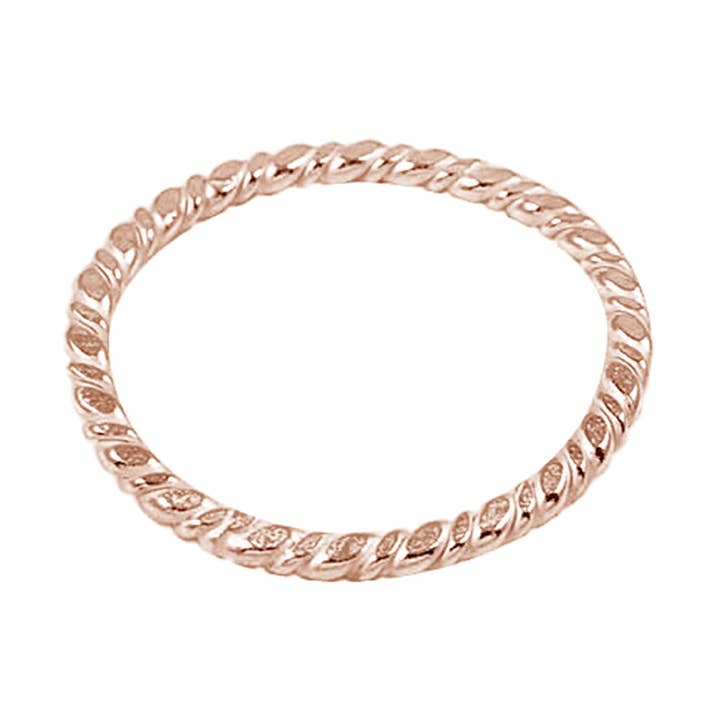 Bali Designs – Anel de banda por atacado – Achados do anel de sobreposição de ouro rosa RRG-100-22MM0