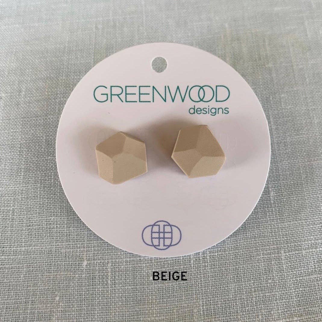 Greenwood Designs - Wholesale Stud/post earrings - Plain Rock Earrings8
