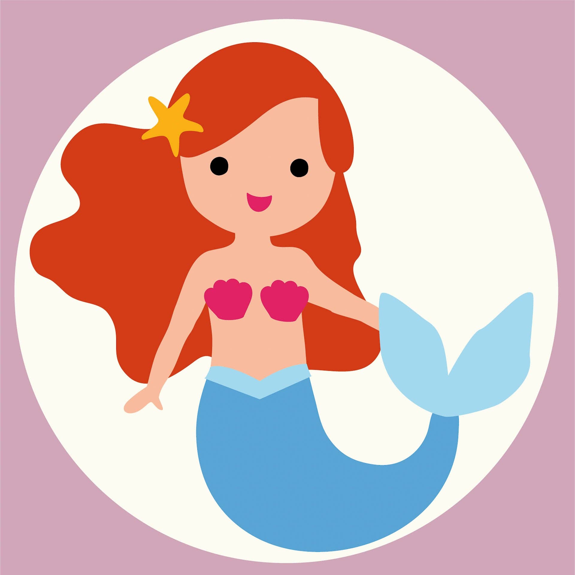 Com'1 Idée – wholesale Embroidery/cross-stitch supplies – Sudan canvas kit | Ariel pretty mermaid4