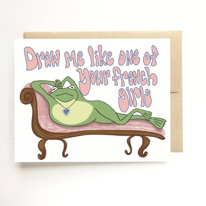 Debbie Draws Funny - Vente Cartes de Saint-Valentin - Carte Titanic amusante pour la Saint-Valentin, dessine-moi comme tes filles françaises