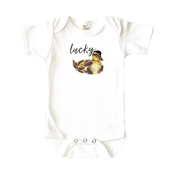 Gelukkige Eend Babyrompertje voor wholesale door Knollwood Lane