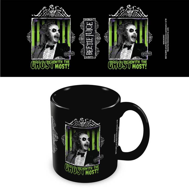 Beetlejuice (Ghost With The Most) Black Mug for wholesale by Pyramid International
