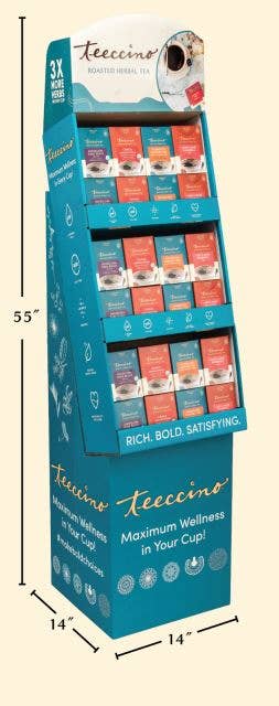 Teeccino - Wholesale Retailer Display - Food & Drink - Teeccino Dandelion and Mushroom Herbal Tea Display3