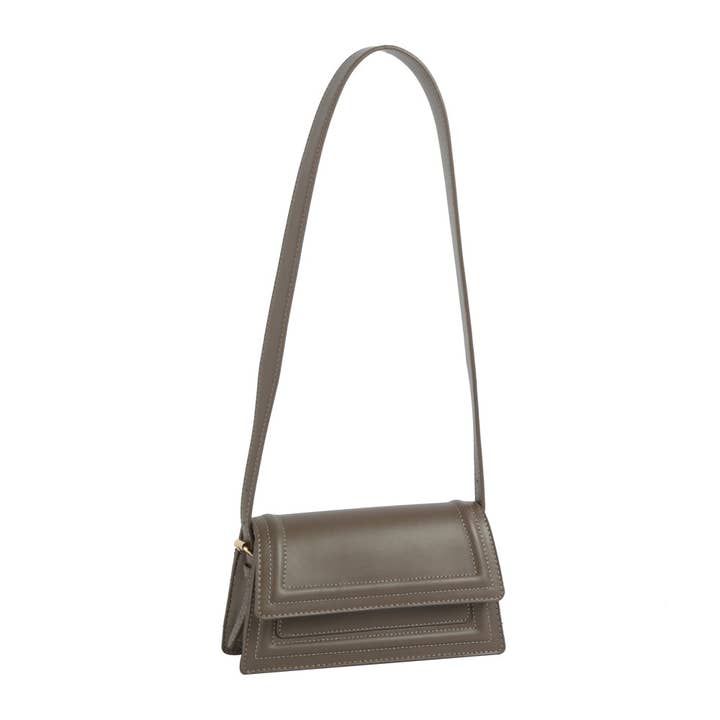 Handbag Factory Corp - Wholesale Shoulder Bag - Women's - Structured Layer Flap Shoulder Bag5