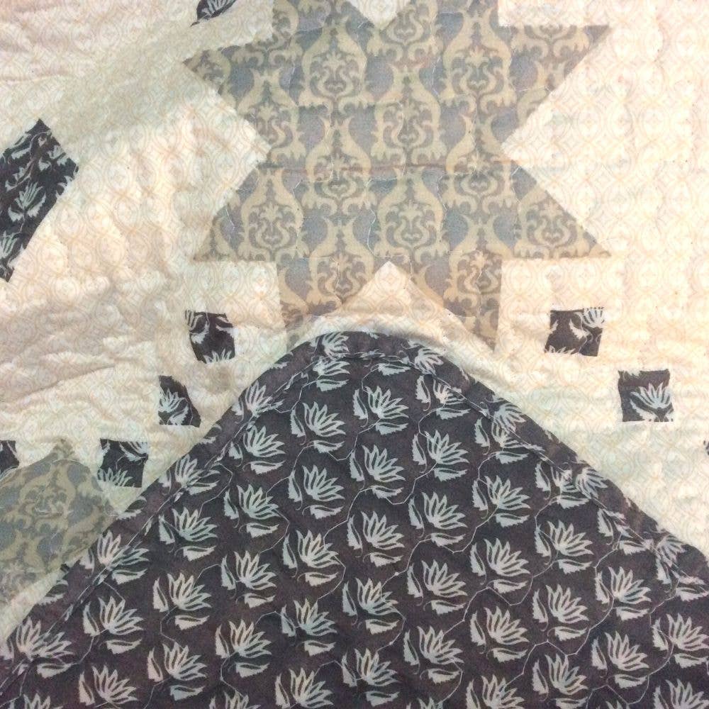 Duke Imports - Wholesale Bedding Set - "Midnight Star"  3-Piece Designer Quilt Set3