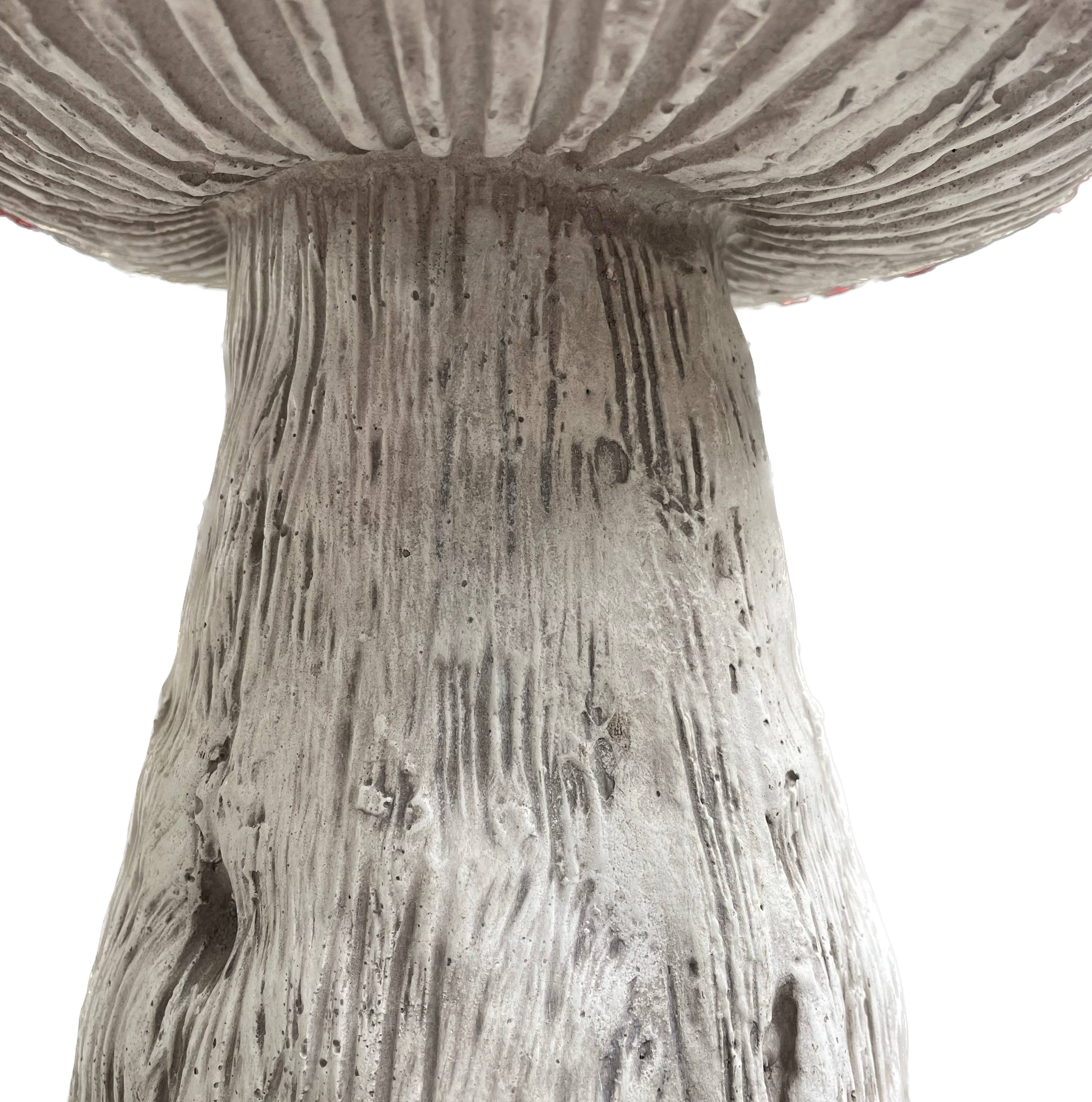 Galt International Company - Vente Bibelots/décorations d'extérieur - Statue en forme de champignon rouge ou orange avec capuchon 15"3