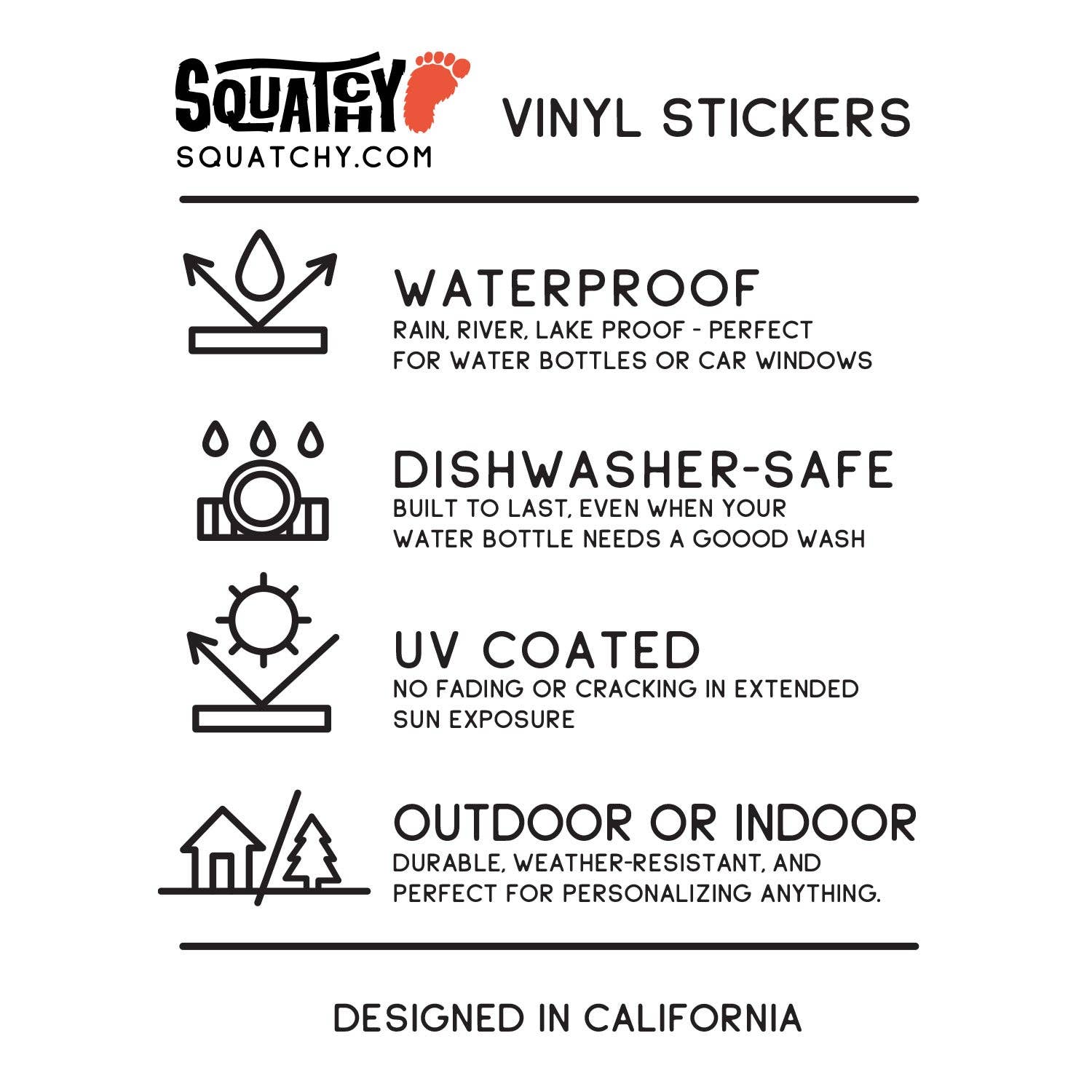 Squatchy - Wholesale Sticker - Bears Will Kill You Sticker3