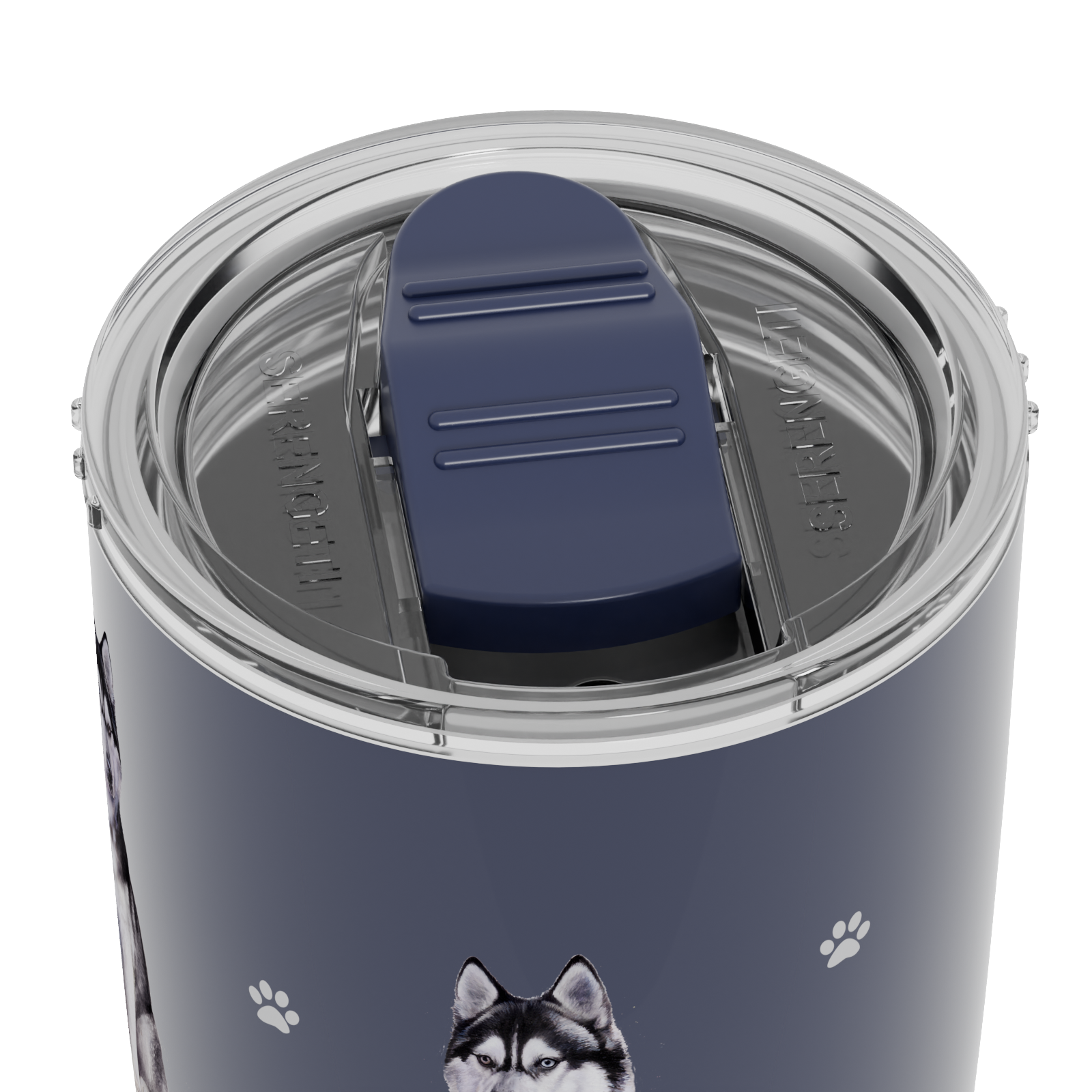 E&S Pets – wholesale Insulated mug/tumbler – 3D Printed - Siberian Husky - Tumbler, Leak-Proof, Durable4
