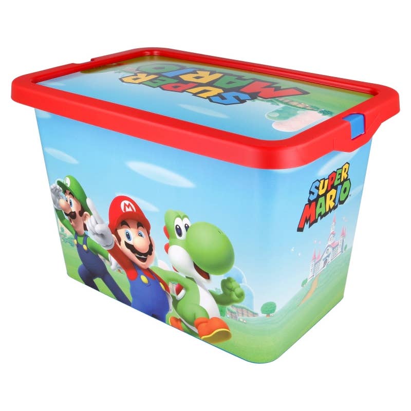 Stor - Wholesale Toy Storage Box - Kids & Baby - Stor Click Box 7 L. Super Mario1