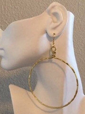 Big Circle Hoop Earrings for wholesale by Angela Catirina Jones