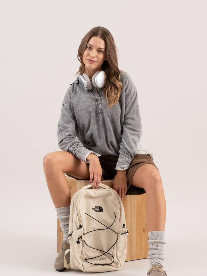 Blu Pepper - Wholesale Knit Top - Women's - WASHED COLLARED LONG SLEEVE KNIT TOP5