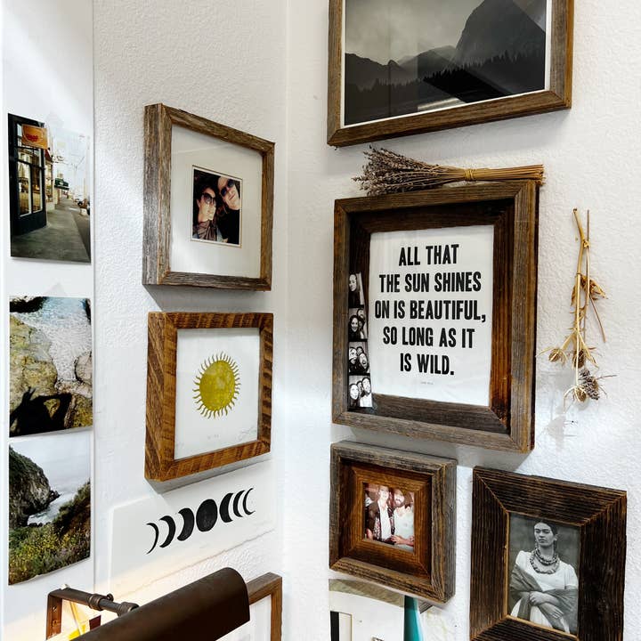 Alibi Interiors – Großhandel Bilderrahmen – 15" x 21" Doppelrahmen aus recyceltem Holz